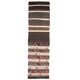 1970s Turkish Oushak Handmade Wool Cotton Brown Runner 65x243