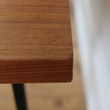 Vintage modernist teak table Paul Geoffroy Roche Bobois 1960s