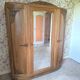 Art Deco wardrobe with mercury mirror