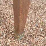 Rustic farm table called "Portefeuille" in solid oak 19th - 1m48x1m08