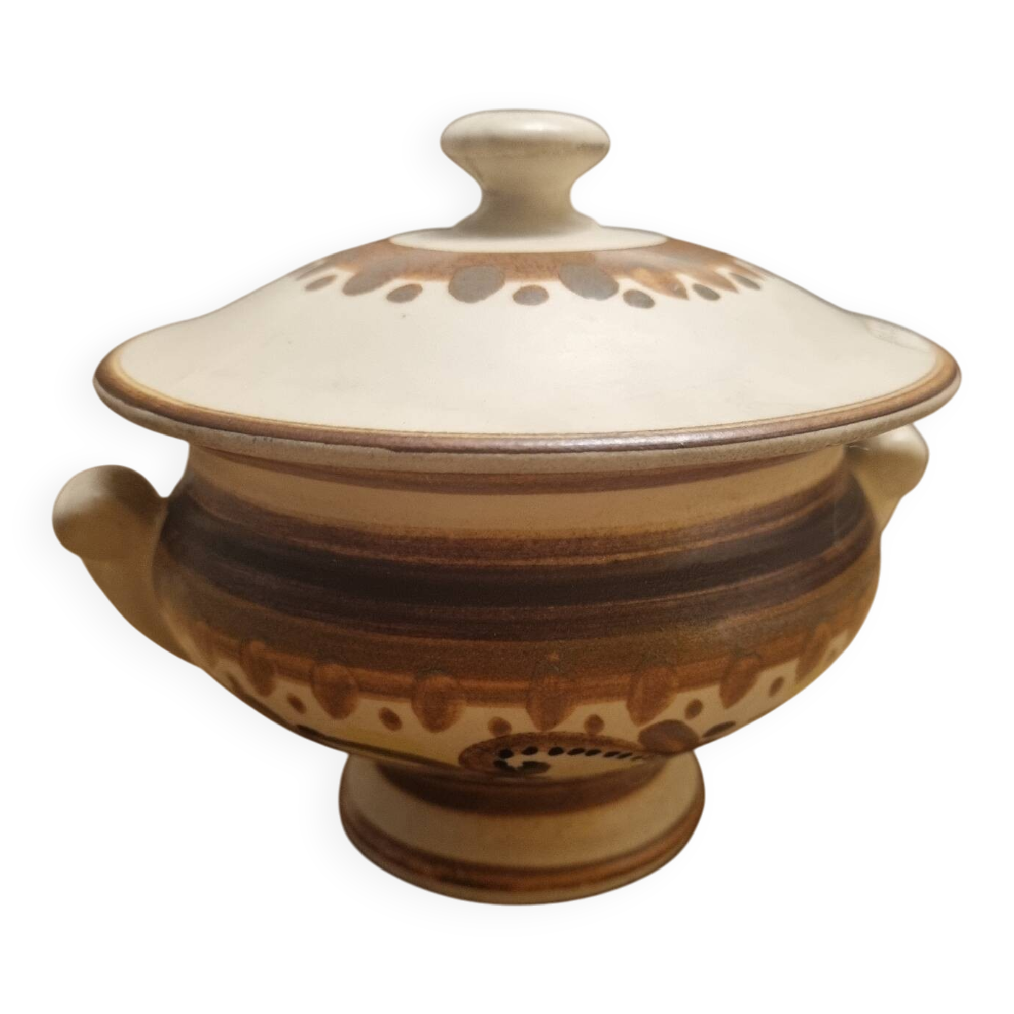 HB Henriot Quimper enamelled stoneware serving dish