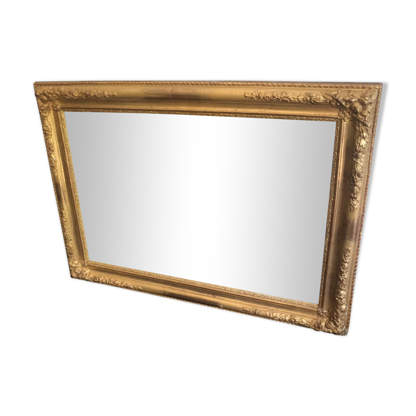 Golden mirror 84x63cm