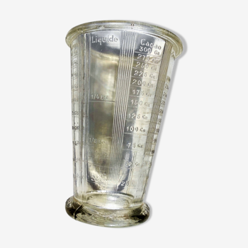 Verre doseur mougin en verre vintage verre mesureur 1950 made in france