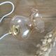 Lampe baladeuse globe tulipe ambré