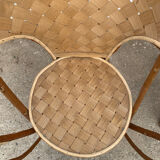 Chestnut armchairs (pair)