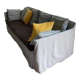 4-seater sofa blue grey stitching ghost 12 - gervasoni