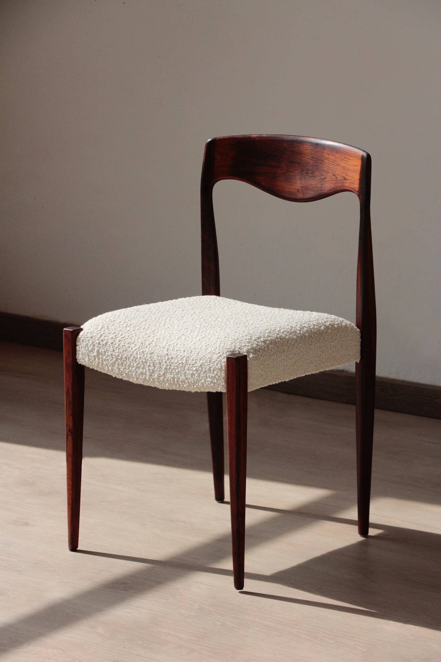 Set of 4 Scandinavian rosewood chairs – Otto Møller style | Vintage