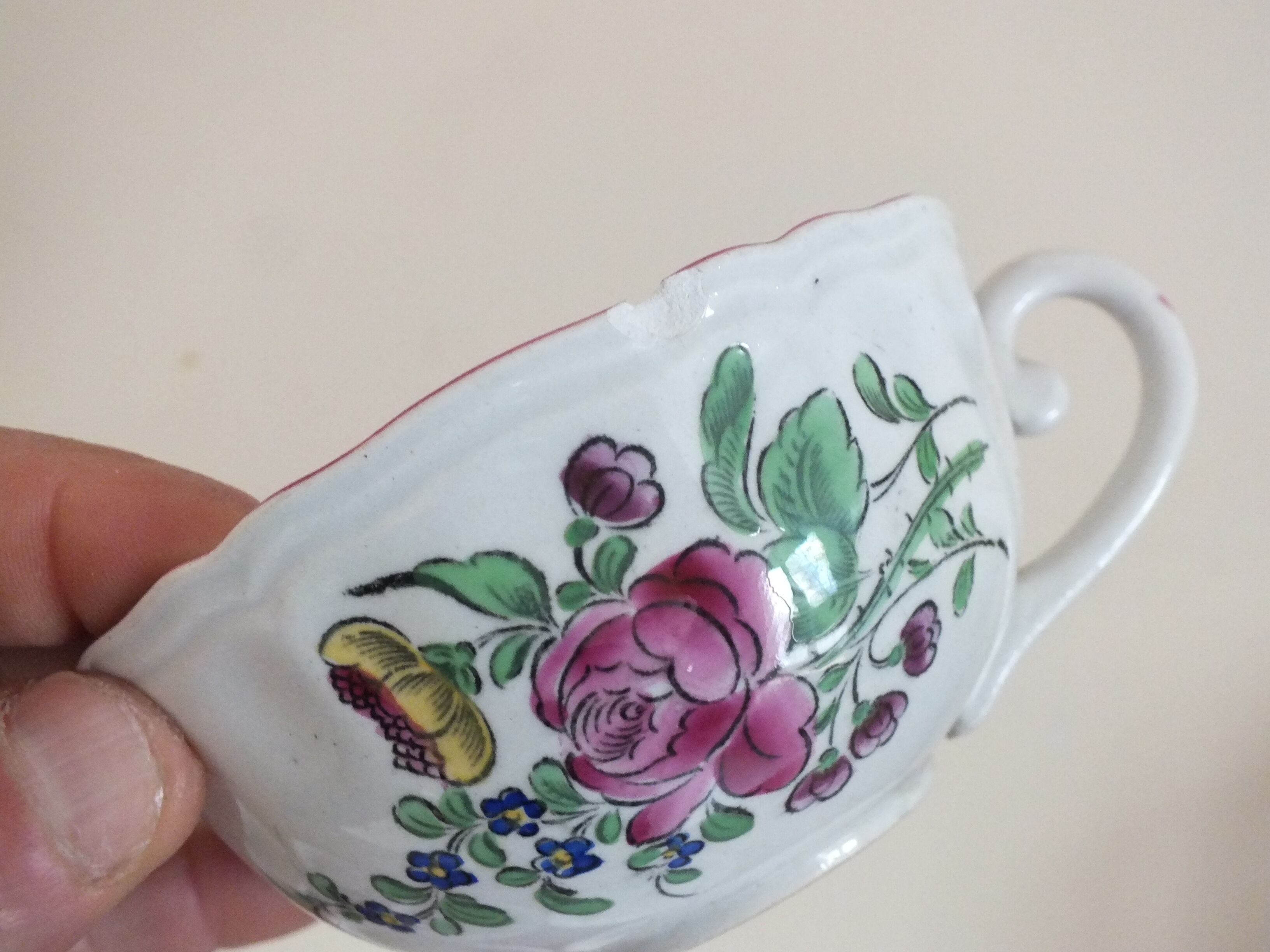 6 tea cups Lunéville KG