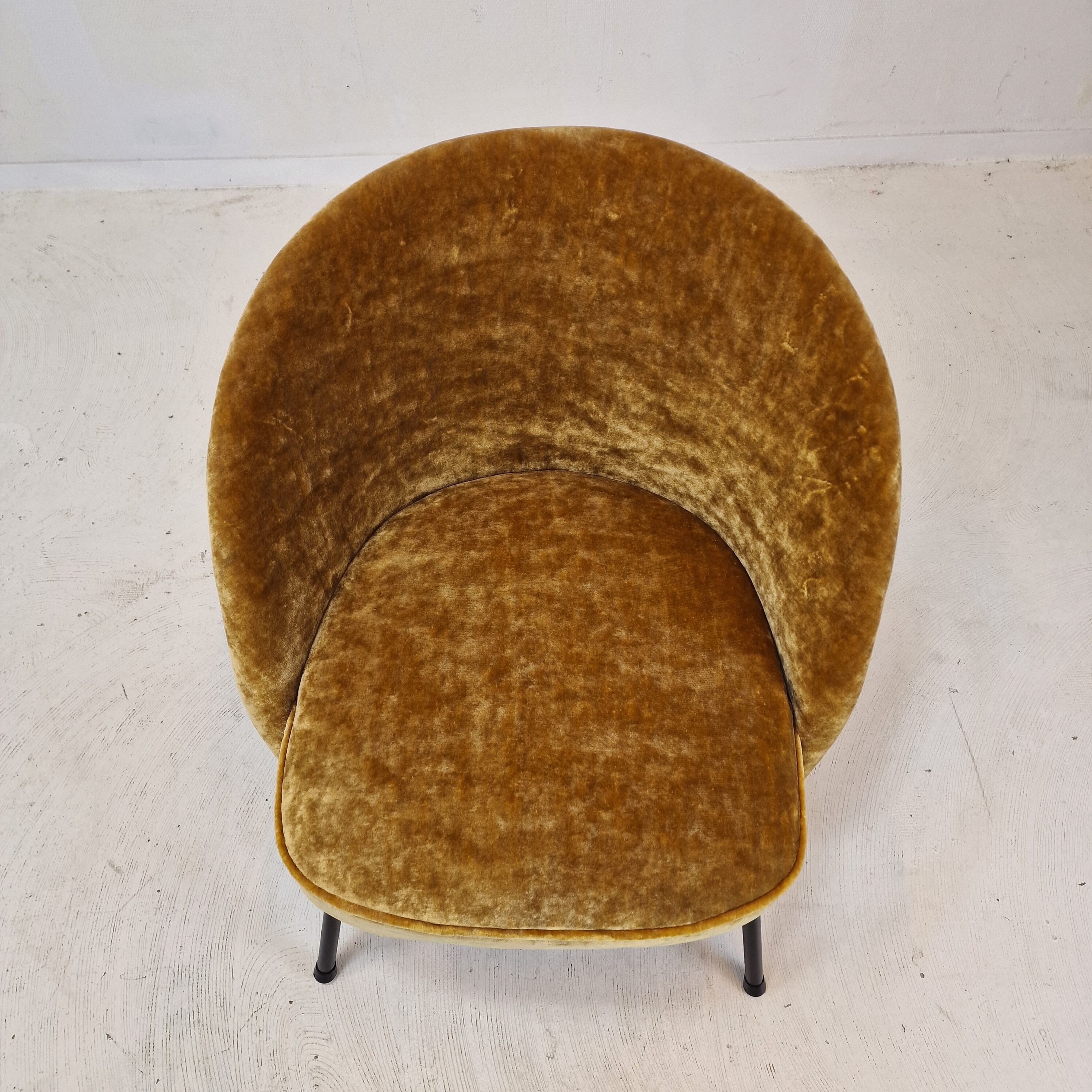 Mid Century Dutch Cocktail or Side Chair, 1970s
