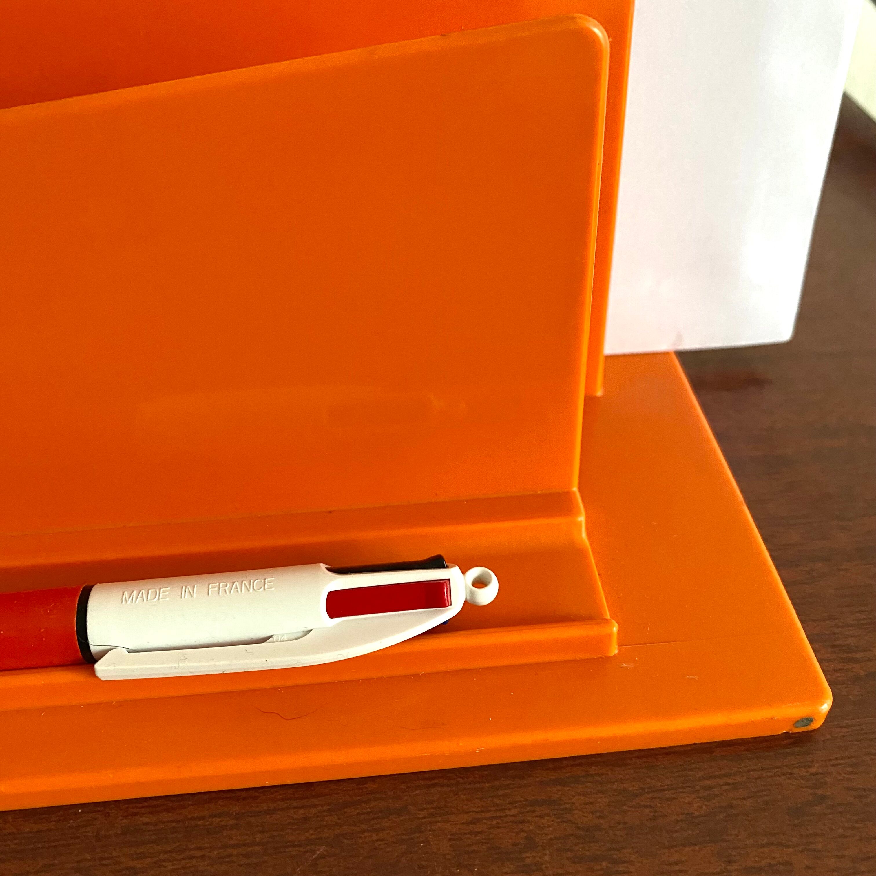 Vintage orange letterholder 70s