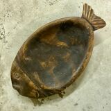 Wooden dish fish