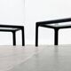 Mid-century vintage coffee table in glass by Peter Ghyczy for Horn Collection, 1960s, set of 2.