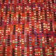 Rare big beautiful abstract design wool hand-made carpet / rug, 1950s