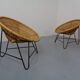 Mid-Century German Bamboo Chairs, 1960s, Set of 2
