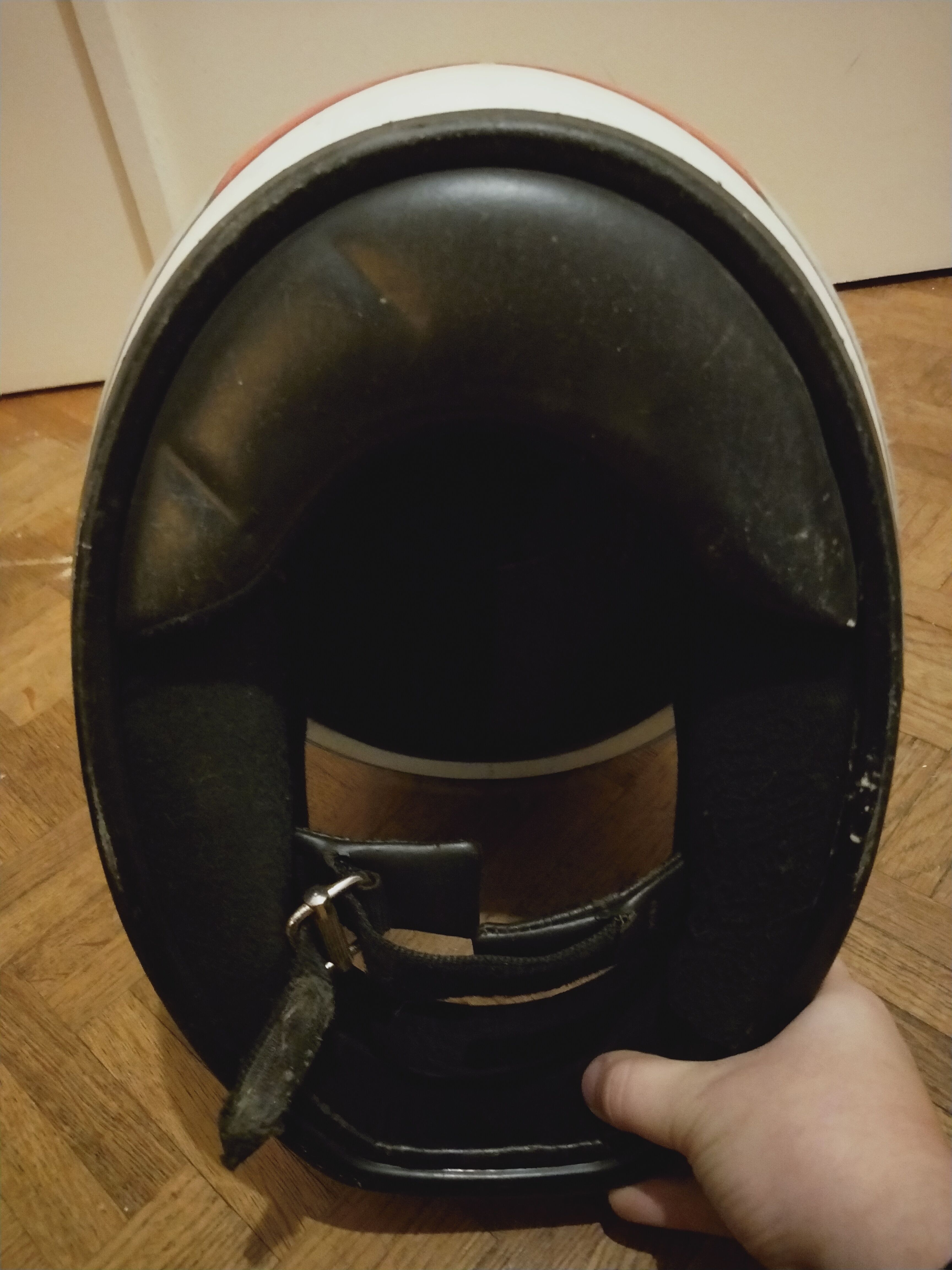 Vintage bell motorcycle helmet