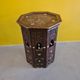 Old oriental wooden side table with mother of pearl, 1st half 20th century