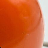 Lampe globe oculaire orange vintage des années 1970 en chrome – Design Space Age