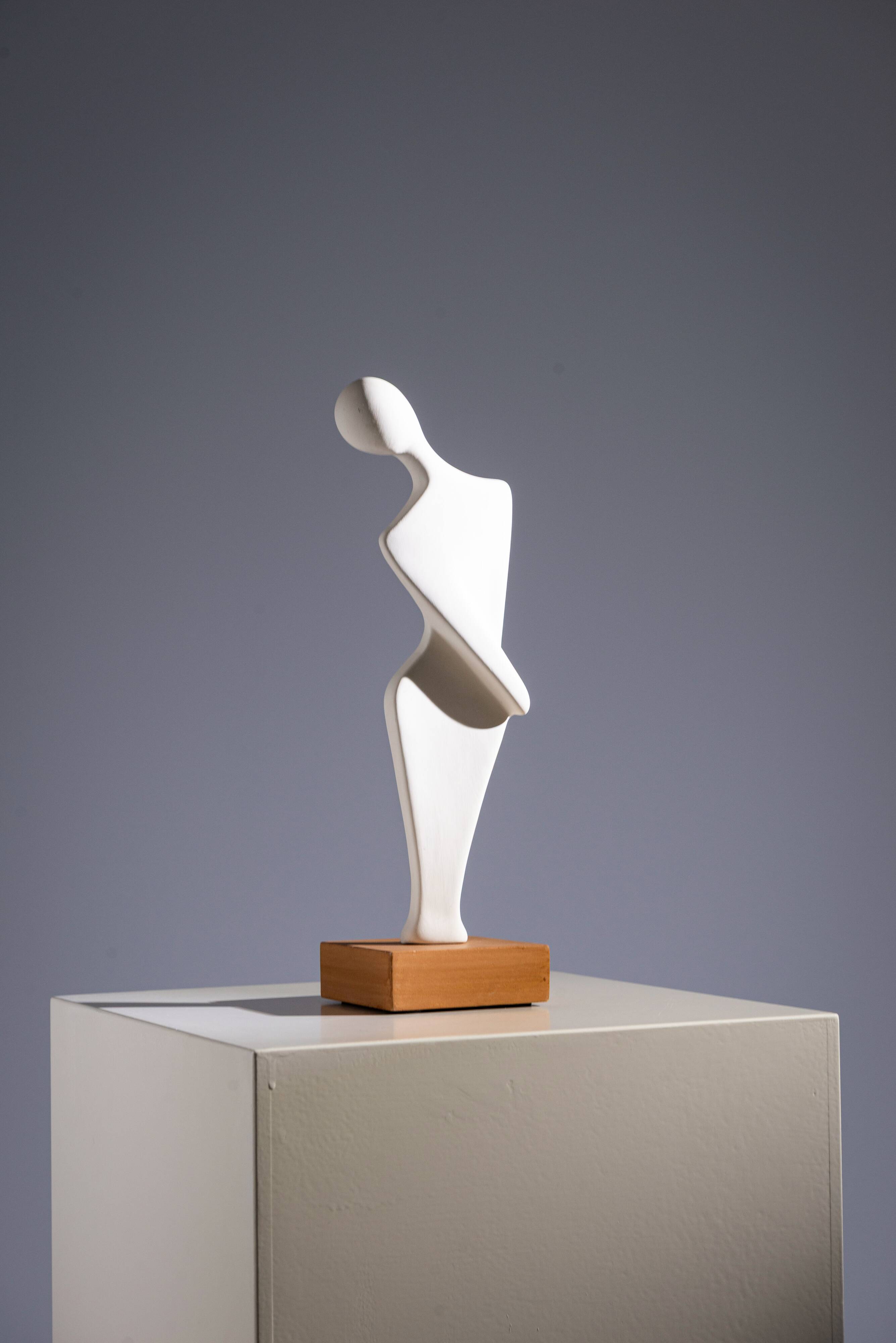 Elegant minimalistic abstract sculpture
