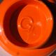 Vacuum-Pocket ceramic Orange Vintage Italian Design