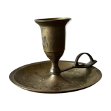 Brass hand candle holder