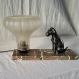 Art deco night light lamp