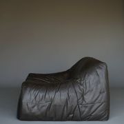 Amak Lounge Chair in brown leather by Annie Hieronimus for Cinna, 1980s