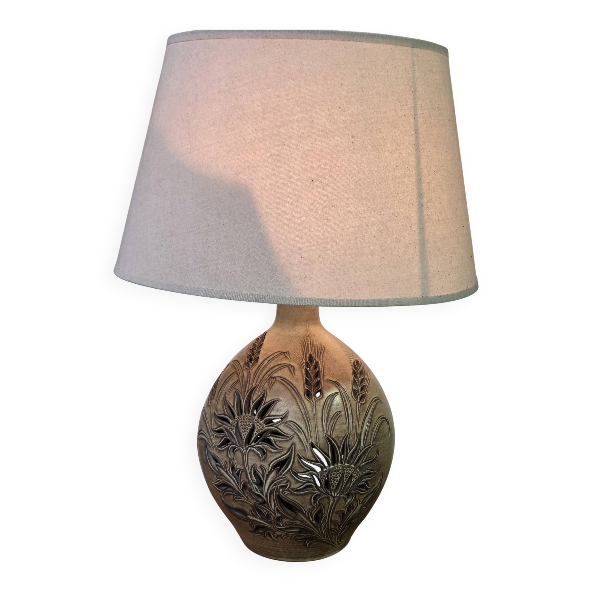 Ceramic lamp Vallauris F. Matéo 1960s