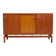 Modern mid-century teak sideboard with brass details.