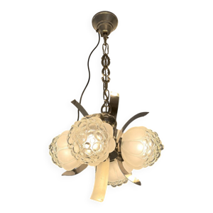 Lustre vintage 4 globes