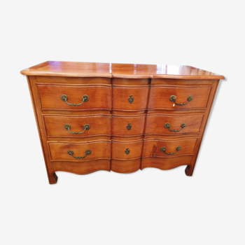 Commode arbalète a patine caramel