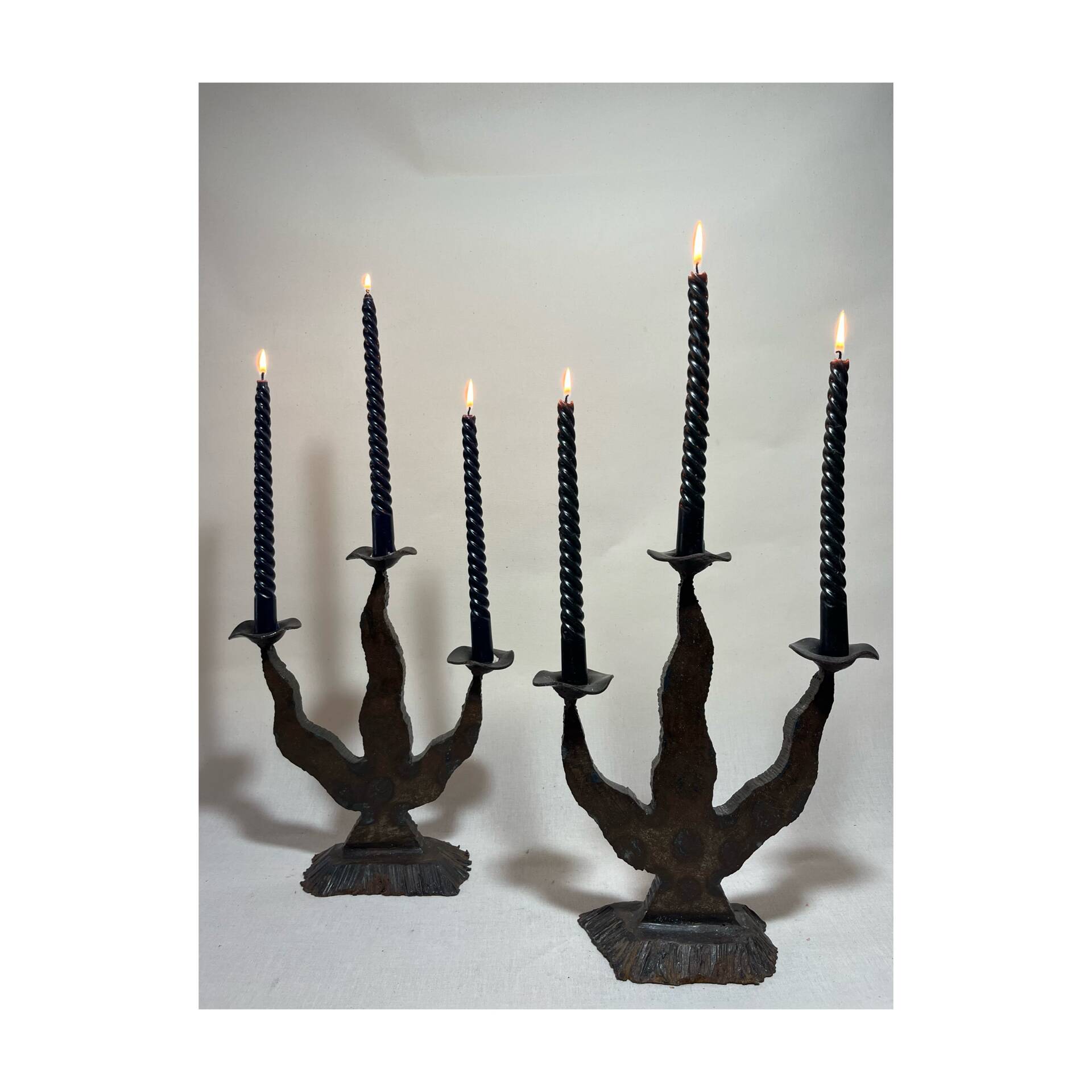 Brutalist chandeliers