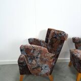 Ensemble de fauteuils fleuris