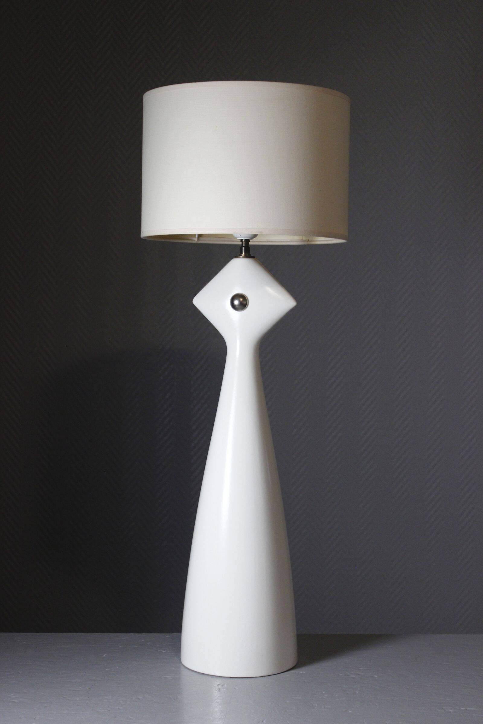 Kostka France large ceramic lamp post-modern design 1990s