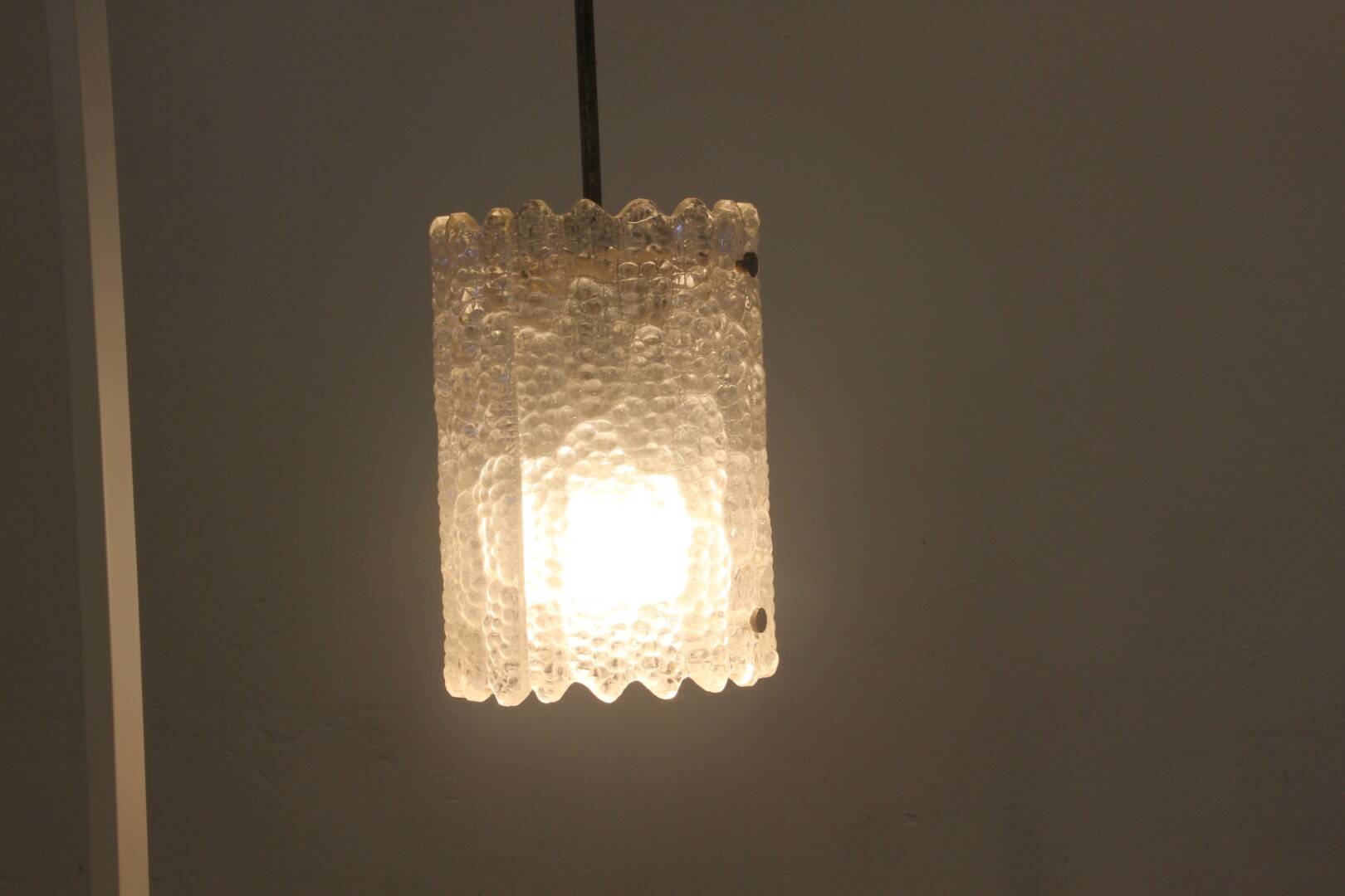 Brass & Glass Ceiling Pendant Light by Carl Fagerlund for Orrefors, 1960s