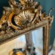 Golden wooden mirror