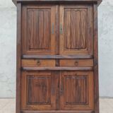Aranjou sideboard in solid elm in the style of Olavi Hänninen 1960s