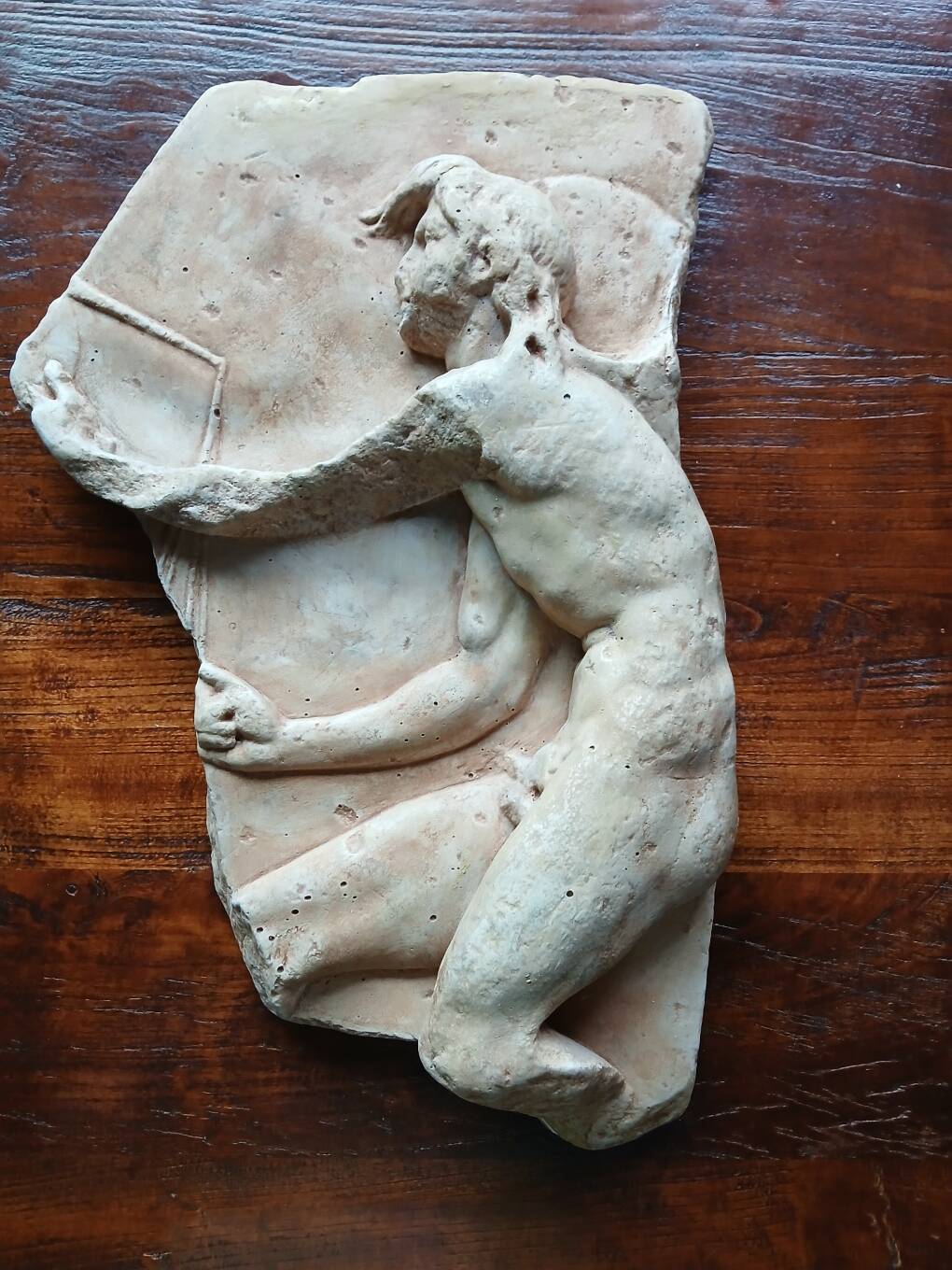Statue relief dieu Kairos fils de Zeus