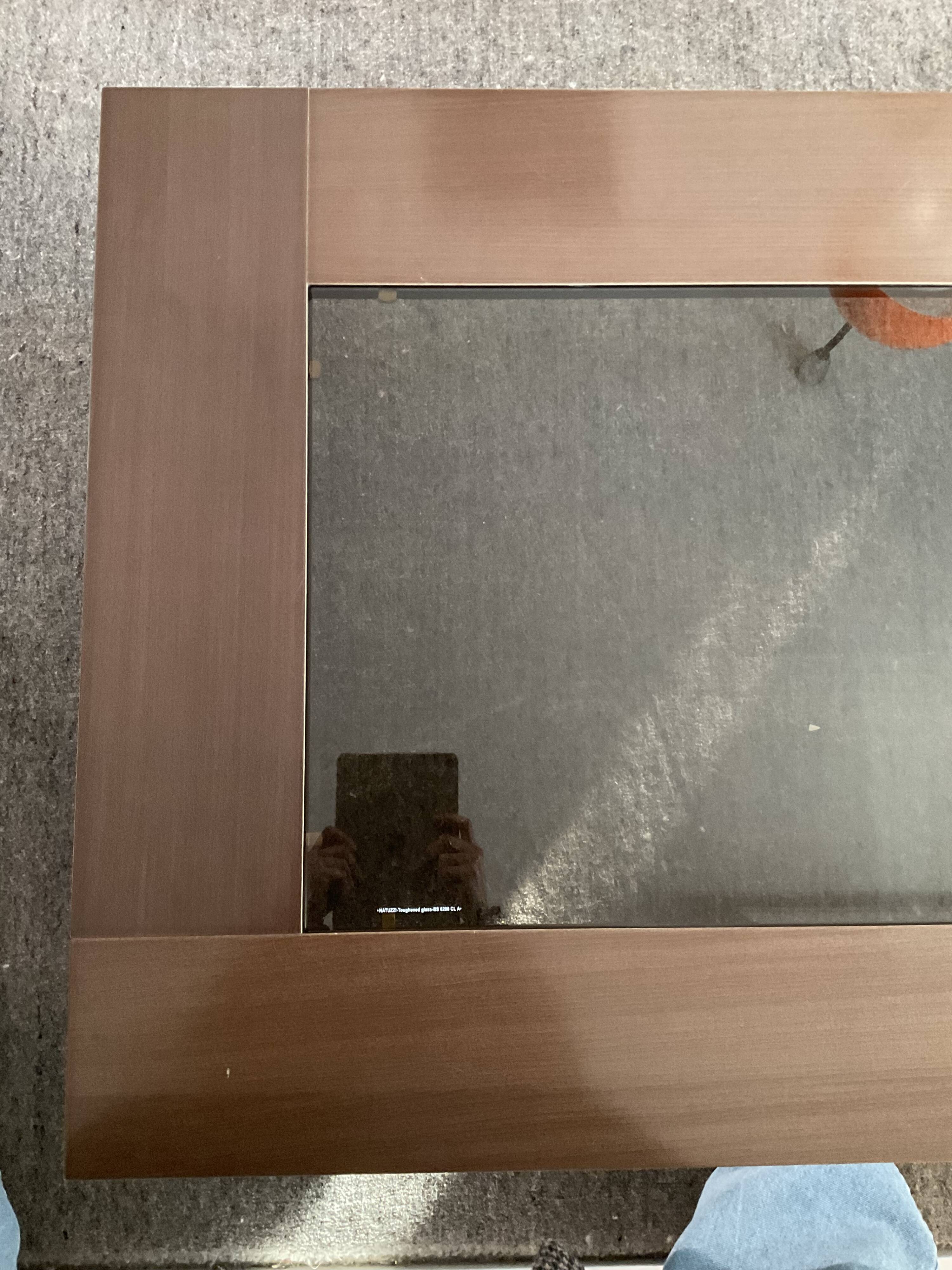 Italy coffee table in wood and glass