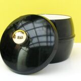 Ice bucket black and gold