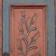 Rustic Farmhouse Folk Art Painted Bridal Cabinet dated 1806