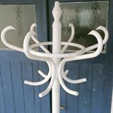 White parrot coat rack