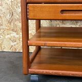 60s 70s teak side table with drawer table danish modern design