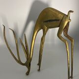 Gazelle ou antilope d’afrique, en laiton massif