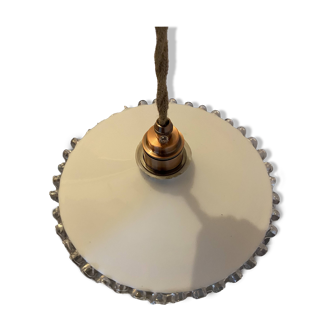 Opaline suspension with upcycled hemp cord