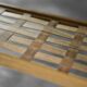 Cherry wood coffee table with shelf Vintage Mid-Century Modern Scandinavian