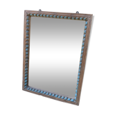 Miroir trumeau patiné 85 X 63 cm