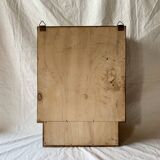 Small Art Deco wooden wall shelf