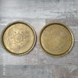 Duo of copper trays