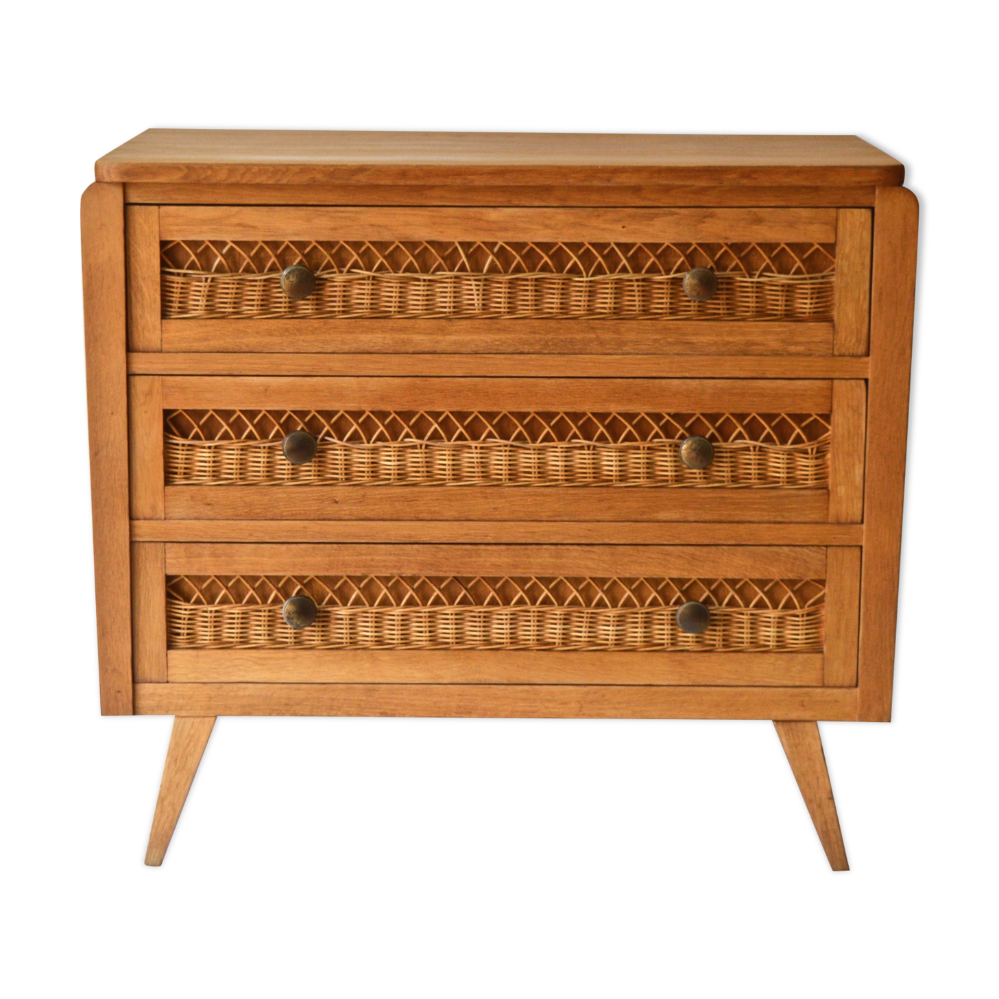 Rattan chest of drawers