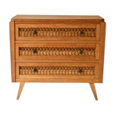 Rattan chest of drawers